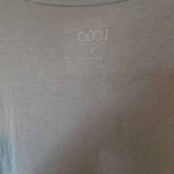 Logo Grey Top with Sheer pockets/hemline - Picture 6 of 6